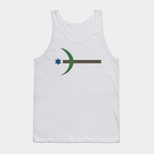 Combination of the three monotheistic religions symbols Tank Top